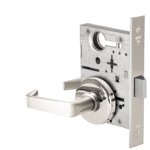 Best Grade 1 Passage Mortise Lock, 15 Lever, H Rose, Non-Keyed, Bright Chrome Finish, Field Reversible 45H0N15H625 - main